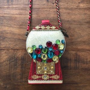 Mary frances red gumball machine beaded bag